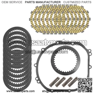 Clutch Friction Steel Plates Kit for Kawasaki Ninja ZX-6R ZX6R ZX600 2000 - 2002