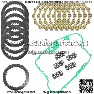 Clutch Friction Steel Plates Kit for Kawasaki Mojave 250 KSF250-A 1987 - 2004