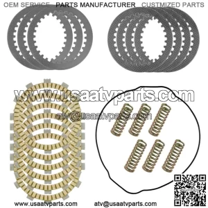 Clutch Friction Steel Plates and Springs Gasket Kit for Yamaha WR450F 2016-2018