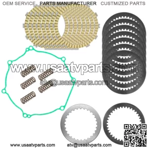 Clutch Friction Steel Plates Springs Gasket Kit for Kawasaki KX450F KX450 12-15