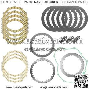 Clutch Friction Plates Springs Gasket Kit for Kawasaki Ninja 650 EX650 2017-2023
