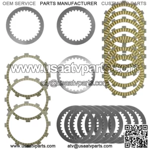 Clutch Friction Steel Plates Kit for Yamaha FJR1300A FJR130ES  FJR1300P 2016-23