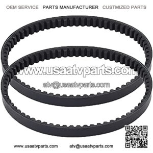 2pcs 729 17.7 30 Racing Drive Belt Compatible with 4-stroke 49CC 50CC 80CC GY6 139QMB Moped Scooter Motorcycle ATV GO KART 729-17.7-30