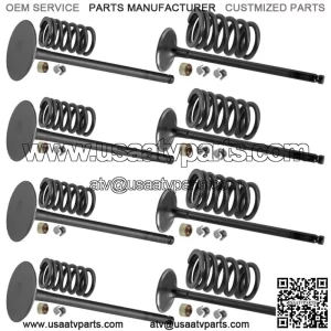 Exhaust & Intake Valve Kit For Kawasaki Prairie 700 KVF700 4x4 2005-2007