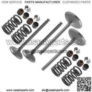 Exhaust and Intake Valve Kit for Suzuki Quadsport 400 LT-Z400 LTZ400 Z 2003-2013