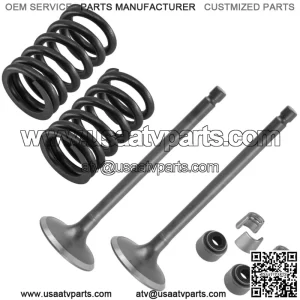 2x Exhaust Valve Kit for Yamaha Grizzly 700 YFM700 4x4 2008 2009-2015 2019-2022