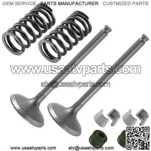 2x Exhaust Valve Kit for Yamaha YFZ450R 2014-2016 2018-2022 / 5TA-12121-00-00