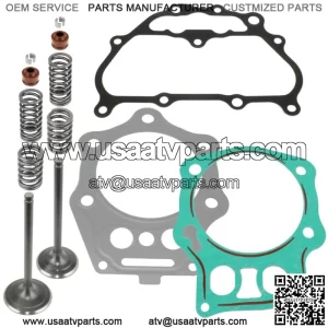 Cylinder Intake Exhaust Valve Kit for Honda TRX500FM Foreman 500 S 2005-2011