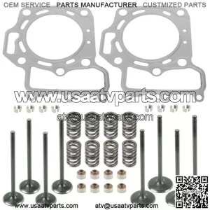 Cylinder Intake Exhaust Valve Kit for Kawasaki Brute Force 650 KVF650E 2005-09
