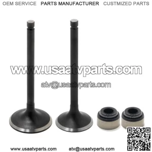 Intake Exhaust Valves & Seals Kit For Yamaha Kodiak 400 450 / Rhino 450 / Wolverine 450 / Grizzly 400 450
