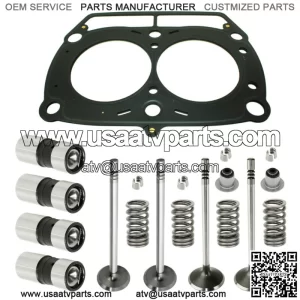 Cylinder Intake Exhaust Valve Gasket Kit for Polaris Sportsman 800 EFI 2006 07 (For: Polaris Sportsman 800)