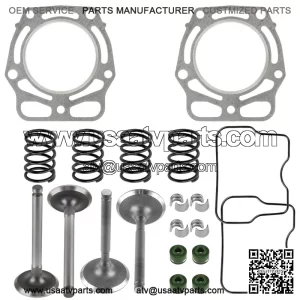 Cylinder Head Intake & Exhaust Valve Kit for Kawasaki Mule 2510 KAF620A 1994-98