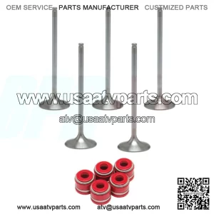 YFZ450 YFZ 450 Stock OEM Replacement Intake Exhaust Valves RED Seals