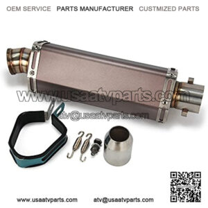 Universal Stainless Steel hexagon 38-51MM Exhaust Pipe Scooter Motorcycle ATV Dirt Pit Bike