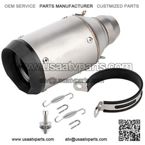 Universal 51mm/2in Motorcycle Exhaust Pipe Parts Accessory Fit for Kawasaki Z900 Z1000 / NINJA250 400 for Yamaha Tmax530 for Honda ATV