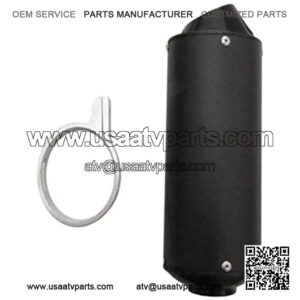 28mm Black Exhaust Pipe Clamp for 50cc 110 125cc Quad Dirt Pit Bike ATV