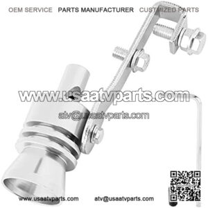Exhaust Pipe,Universal Car Exhaust Pipe Turbo Whistle for Automobile ATV SUV Auto Accessories(Silver)