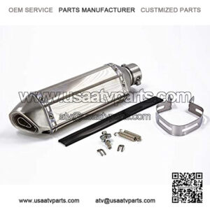 Universal Stainless Steel 1.5-2" Inlet Motorcycles Scooters Exhaust Pipe with Removable DB Killer For Dirt Bike Street Bike Scooter ATV Racing