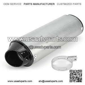 Exhaust Pipe 1.3in Exhaust Pipe Silencer Fit for 90cc 110cc 125cc 150cc 160cc ATV Pit Bike Motorcycle