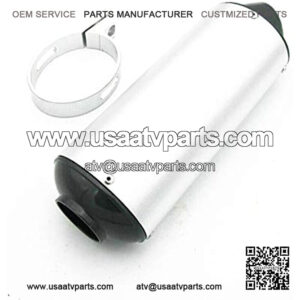 Facaing 38mm Exhaust Pipe Clamp Fit for 50cc 110 125cc Quad Dirt Pit Bike ATV Silver