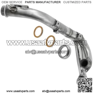 Exhaust Pipe With Gaskets For Yamaha Grizzly 700 YFM700FGP 4x4 FI EPS 2009-2013