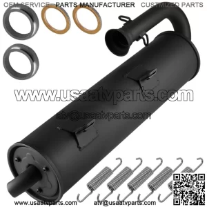 Exhaust Muffler W/Spark Arrester Gasket for Yamaha Rhino 700 2008-2009 2011-2013