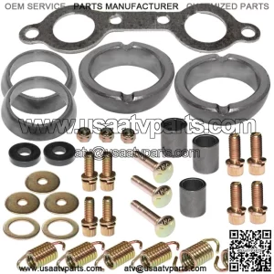 Exhaust Muffler Kit for Polaris Sportsman X2 800 EFI 2007 2008 2009