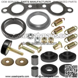 Exhaust Muffler Silencer Kit for Polaris Sportsman 800 EFI Forest 6x6 2007-2014 (For: Polaris Sportsman 800)