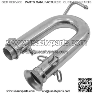 Exhaust Pipe For Yamaha Rhino 700 YXR700FSP 4x4 Sport Edition FI 2008-2013(For: Yamaha Rhino 700)