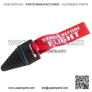 Exhaust Pipe Wash Plug 0.9-2.2 inches, Wash Plug with Streamer for 2 and 4 Stroke Motorcycle Dirt Bike ATV, Black Rubber Exhaust Silencer