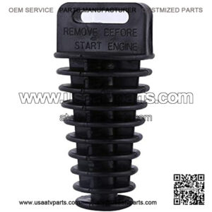 Pipe Exhaust Silencer Wash Plug Bung for 2 and 4 Stroke Motorcycle Dirt ATV Quad(Black)