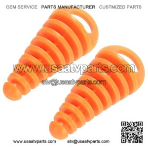 Pipe Exhaust Wash Plug for 80cc 125cc 150cc 250cc 2-Stroke ATV Quad Pit Dirt Bike Scooter Moped Motorcycle (Pack of 2) (orange)