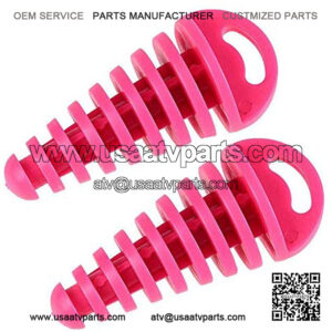 Pipe Exhaust Wash Plug for 80cc 125cc 150cc 250cc 2-Stroke ATV Quad Pit Dirt Bike Scooter Moped Motorcycle (Pack of 2) (Pink)