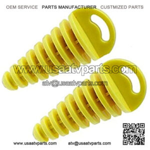 Pipe Exhaust Wash Plug for 80cc 125cc 150cc 250cc 2-Stroke ATV Quad Pit Dirt Bike Scooter Moped Motorcycle (Pack of 2) (yellow)