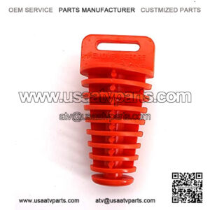 Exhaust Wash Waterproof Plug For Motorcycle Pit Dirt Bike ATV Quad Go Kart Buggy Gas Scooter Lawnmower Harley Bikes Washable Thermostable (Orange, 1"-1.8" Conical)