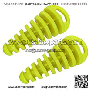 Pipe Exhaust Wash Plug for 80cc 125cc 150cc 250cc 2-Stroke ATV Quad Pit Dirt Bike Scooter Moped Motorcycle (Pack of 2) (fluorescent yellow)