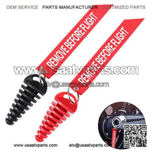 Exhaust Wash Plug, 0.6"-1.5" Wash Plug with Streamer for Motorcycle Dirt Bike 2 Stroke ATV Quad Rubber Exhaust Silencer, Black and Red