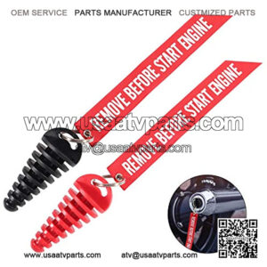 Exhaust Wash Plug with Streamer, 0.6"-1.5" Wash Plug for Motorcycle Dirt Bike 2 Stroke ATV Quad Rubber Exhaust Silencer, Black and Red