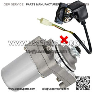 3 Bolt Starter Motor+Solenoid Starter Relay,for 50cc 70cc 90cc 100cc 110cc 125cc Dirt Bikes Go Karts ATVs Pit Bike Dune Buggy Sandrail Quad 4 Wheelers SSR Roketa Taotao Coolster Jonway SunL,by NAKAO