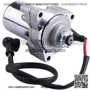 3 bolt Starter Motor WIth Line For 50cc 70 cc 90cc 100cc 110cc 125cc 4 Stroke Quad Wheelers ATVs Taotao SSR Roketa Go Karts Pit Bike Jonway SunL Dune Buggy Sandrail Coolster