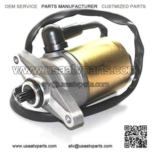 10 Teeth Starter Motor with Wire Cable for GY6 49cc 50cc Scooter 139QMB Moped ATV Go Karts SUNL ROKETA TANK BAJA