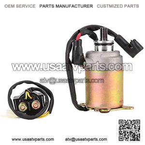 GY6 125CC 150CC Starter motor and Starter relay ATV Scooter Moped ATV Go Karts Quad 4 Wheelers Baja
