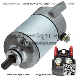 Starter & Relay Solenoid for Yamaha Grizzly 350 YFM350 2007 2008 2009 Atv New