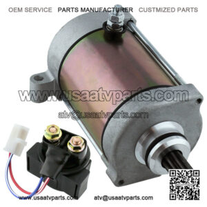 Starter & Relay Solenoid for Yamaha Grizzly 600 YFM600 1998 1999 2000 2001 Atv
