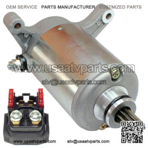 Starter & Relay Solenoid for Yamaha Raptor 350 YFM350 2006-2009 Utv New