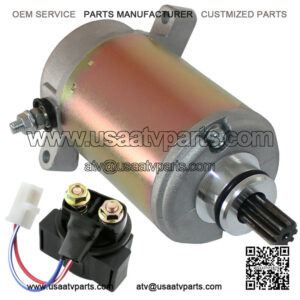 Starter & Relay Solenoid for Yamaha Wolverine 350 YFM350 1996-2005 Atv