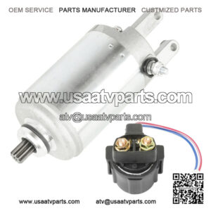 Starter and Relay Solenoid  for Honda Atv TRX250 Fourtrax TRX 250 New 1985 1986