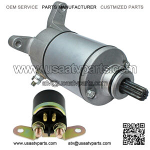 Starter & Solenoid Relay for Suzuki LT230E Quadrunner 1985 1986 1987 88 1989 ATV