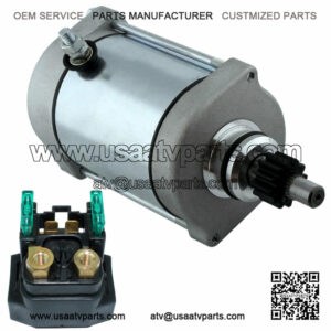 Starter & Relay Solenoid for Yamaha Raptor 660 YFM660 2001 02 03 2004 2005 ATV