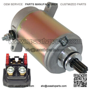 Starter & Relay Solenoid for Yamaha Big Bear 400 YFM400 2000-2012 Atv New